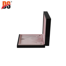 DS High Glossy Necklace Box Black Jewelry Gift Box Wooden Jewelry Box